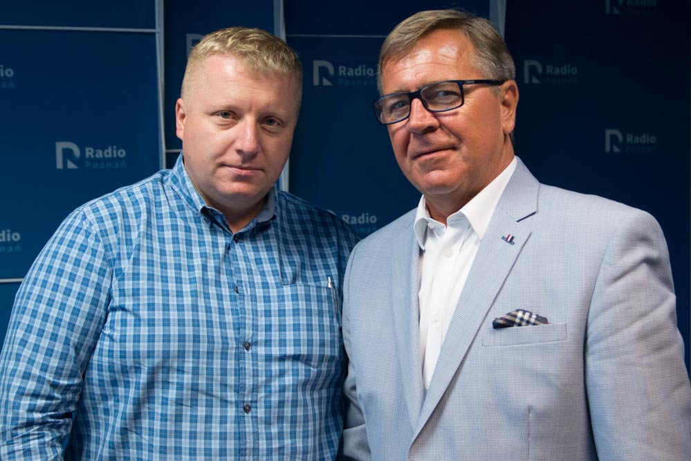 Jan Grabkowski i Emil Rau w Radiu Poznań 2017 - Leon Bielewicz