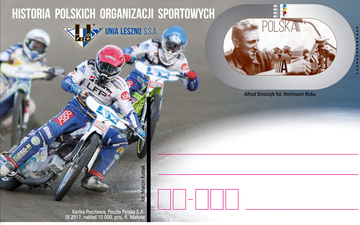pocztówka Unia Leszno - Poczta Polska