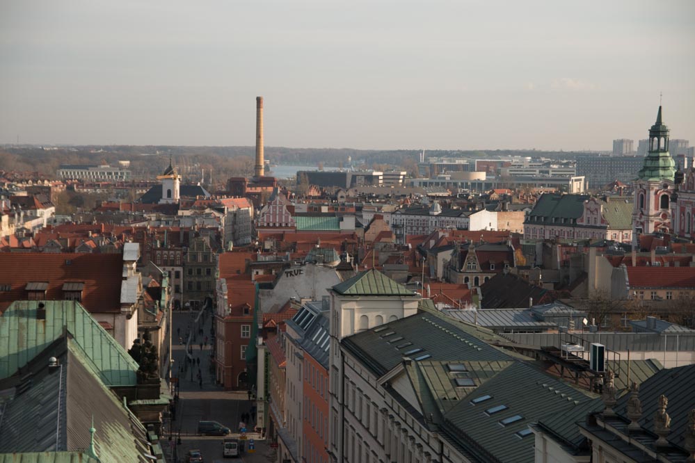 poznań panorama widok stare miasto - Leon Bielewicz