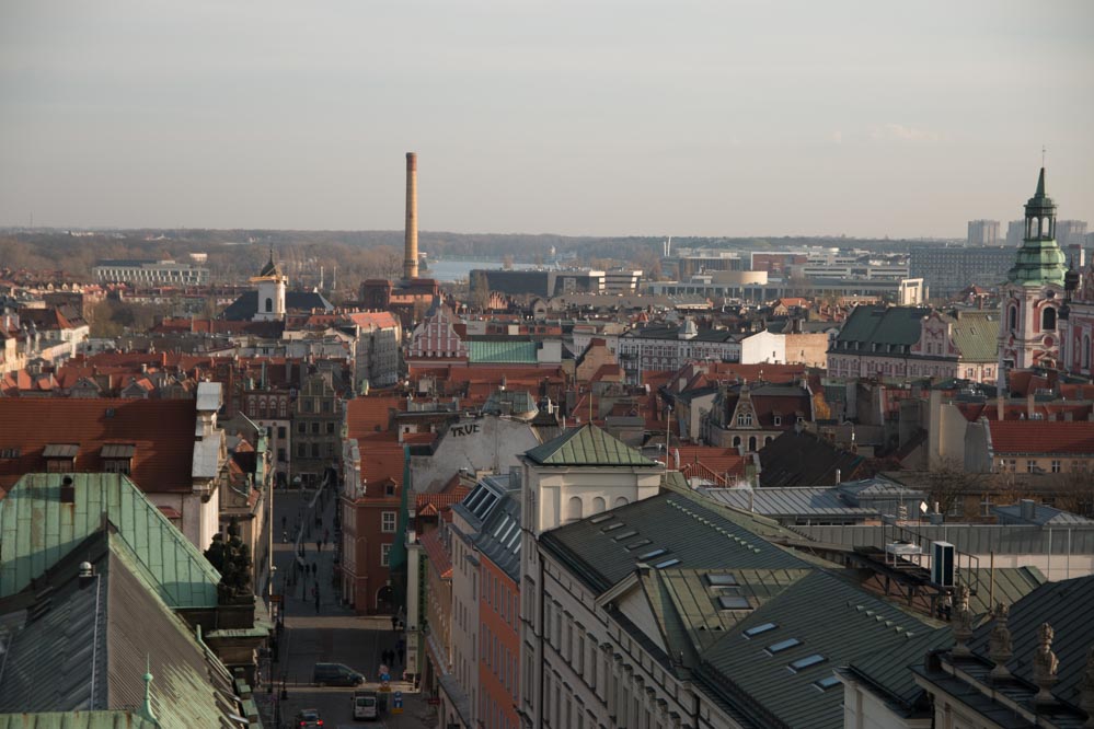 poznań panorama widok stare miasto - Leon Bielewicz