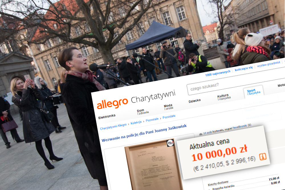 jaskowiak zona wosp - Radio Poznań/Allegro