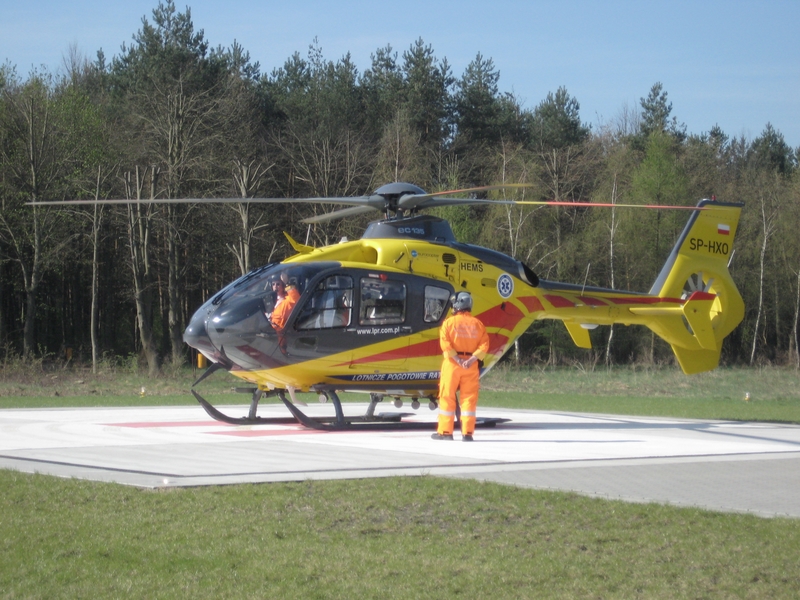 Śmigłowiec ratunkowy, lampy oświetleniowe - Dominik Łabocki