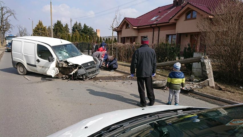 wypadek gospodarska latarnia - słuchacz