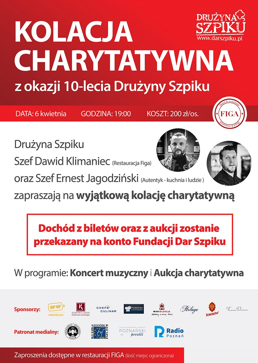 figa kolacja druzyna szpiku plakat - Materiały prasowe