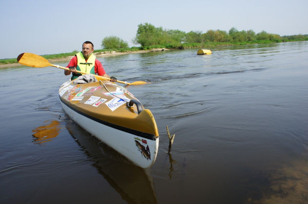 Sławomir Górecki kajakiem do Szczecina - Iwona Krzyżak