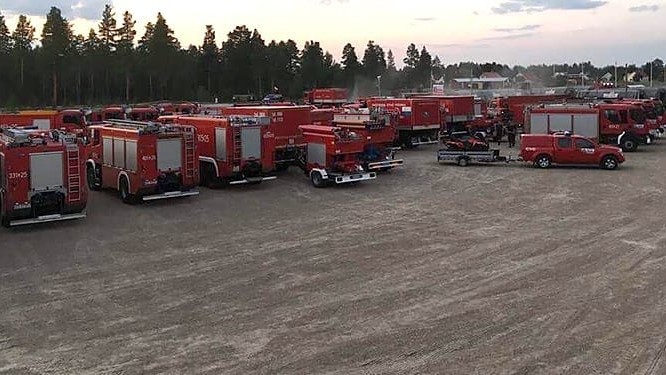 polscy strażacy w Szwecji straż pożarna wozy - To oni ratują nam życie Facebook