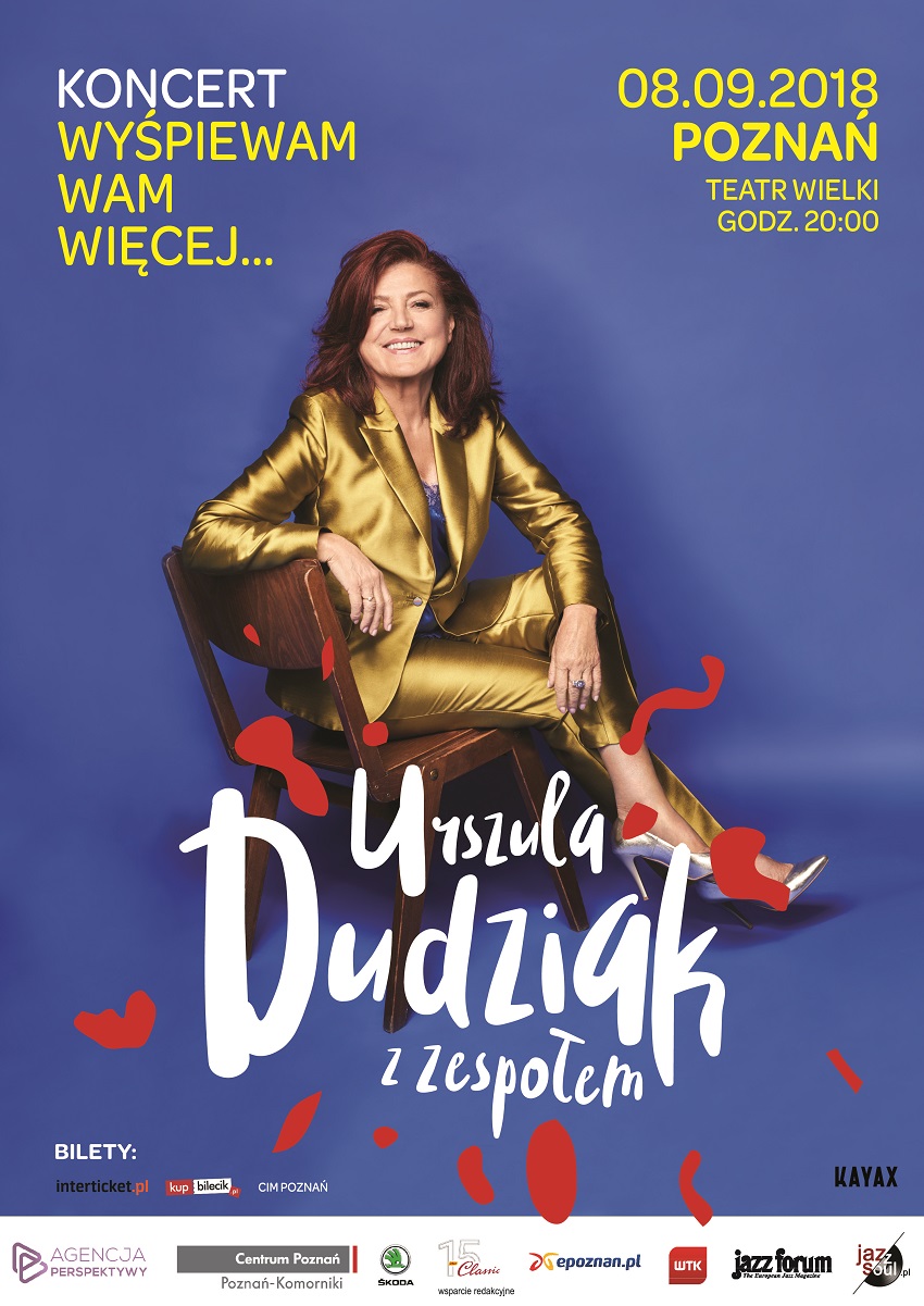 Urszula Dudziak w Poznaniu plakat - Materiały prasowe