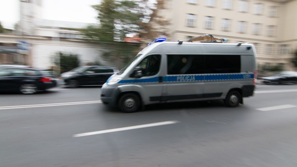 policja radiowóz wypadek - Wojtek Wardejn