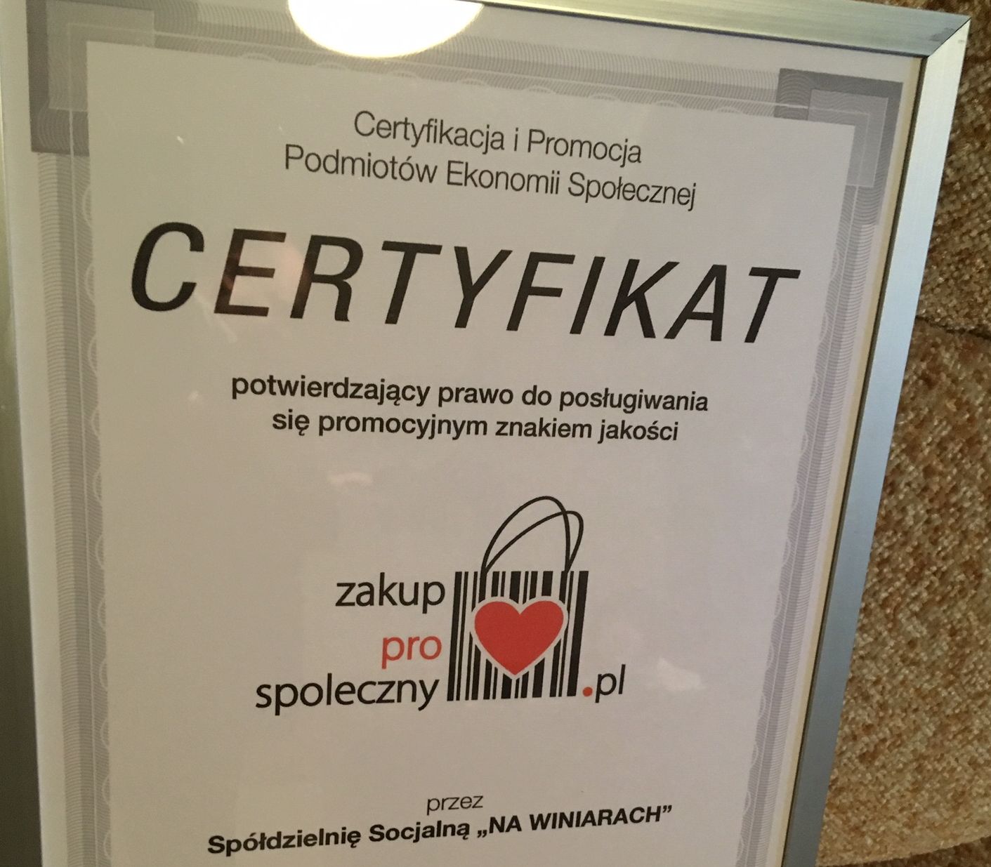 certyfikat gniezno caritas - Rafał Muniak - Radio Poznań