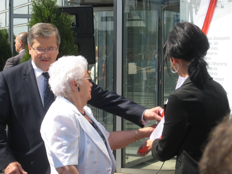 Bronisław Komorowski - na targach poznańskich - Magda Konieczna - Radio Merkury