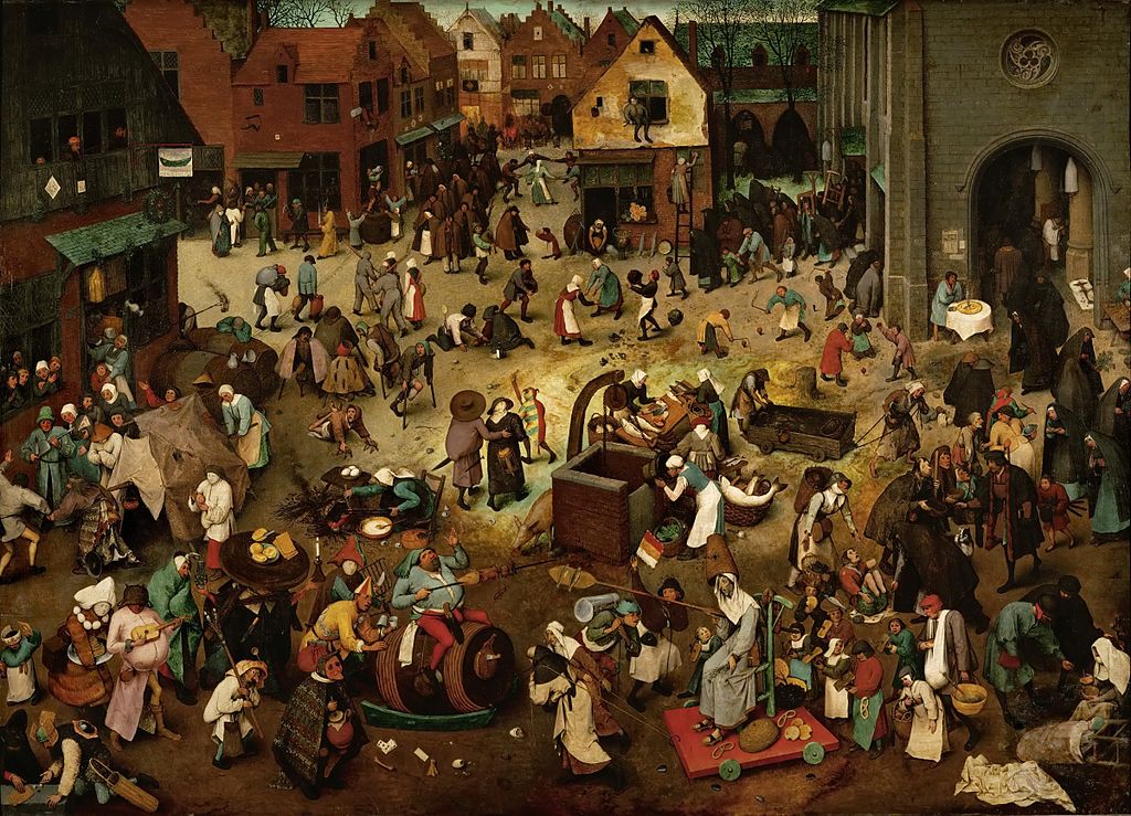 "Walka karnawału z postem" Pieter Bruegel  - "Walka karnawału z postem" Pieter Bruegel. Fot. wikipedia.org