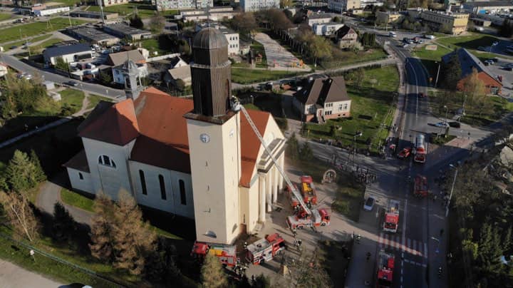 gołańcz kościół pożar - Jacek Abram - Moja Gołańcz - wczoraj, dziś i jutro