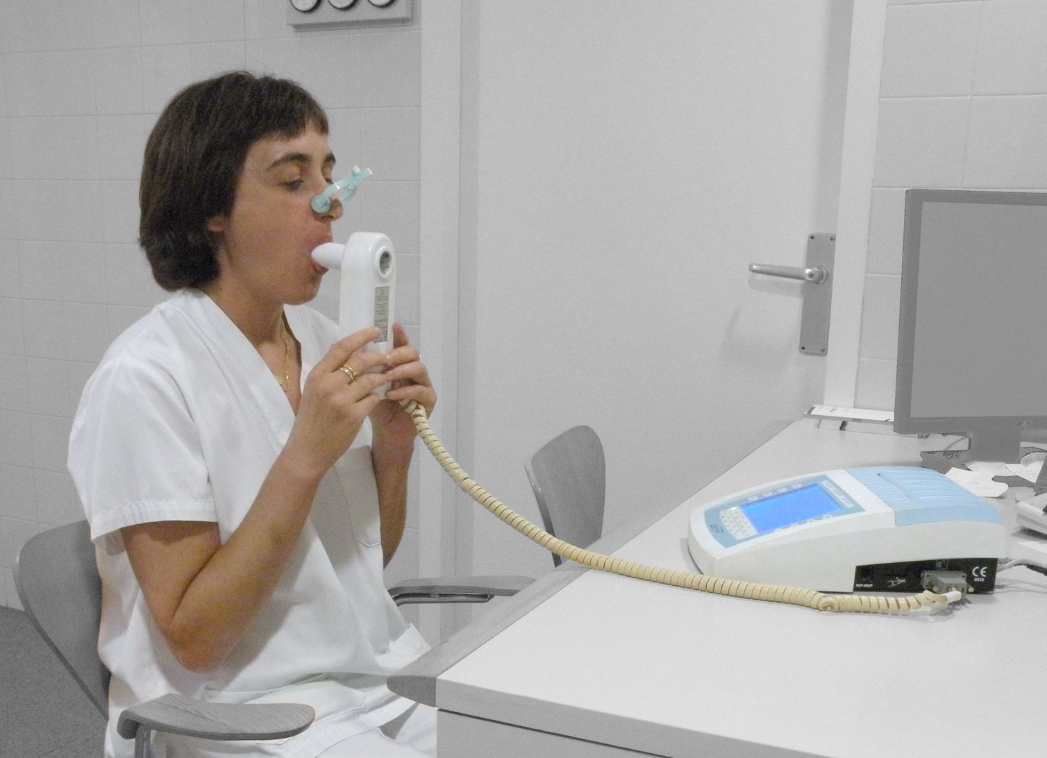 spirometria badanie płuc - Jmarchn - Wikimedia Commons