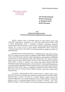 Pismo radnych kaczory w sprawie wilków 