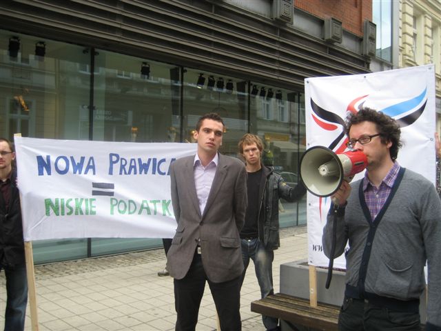 Pikieta Nowej Prawicy - Magda Konieczna