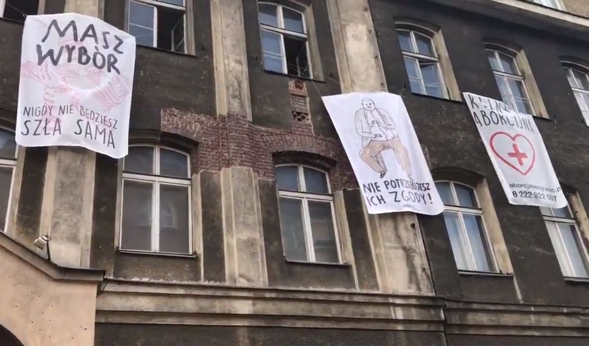 anarchiści protest trybunał aborcja - Radio Poznań