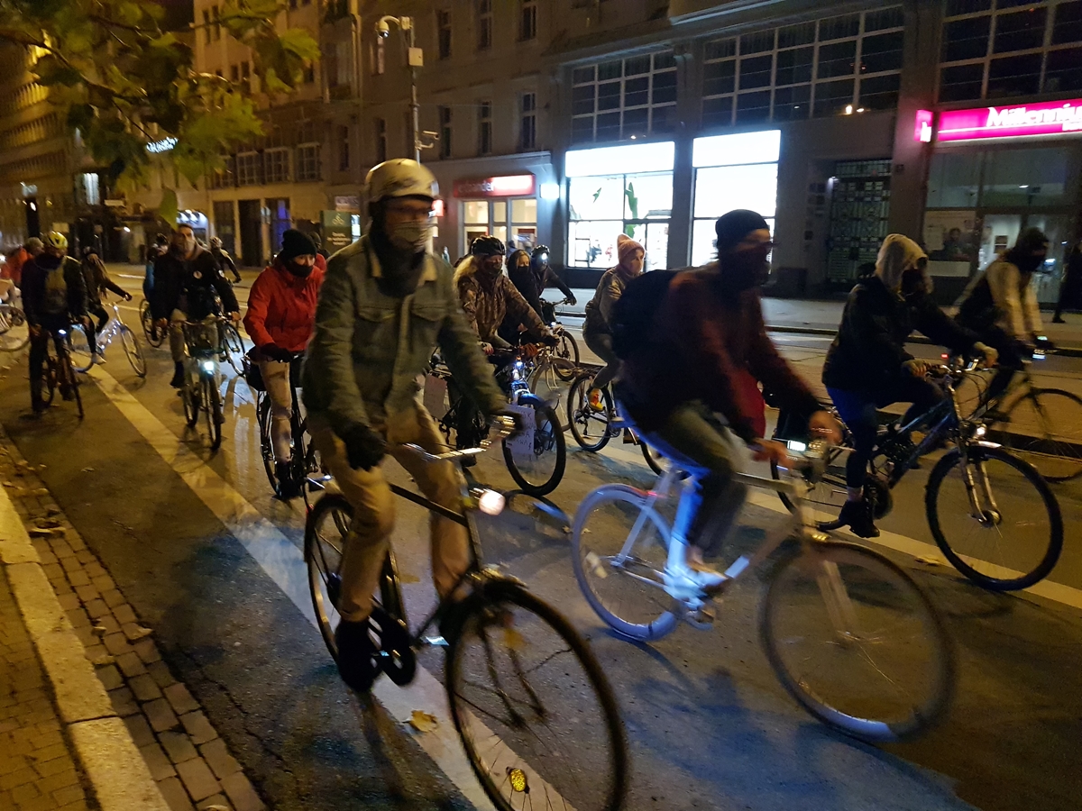 protest rowery plac wolności - Hubert Jach - Radio Poznań