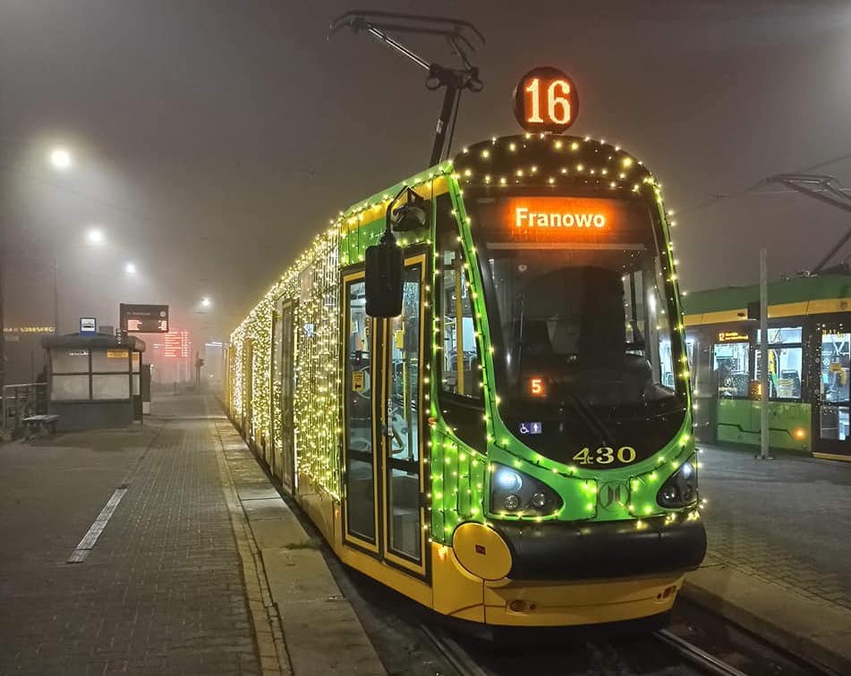 świąteczny tramwaj bimba - MPK Poznań