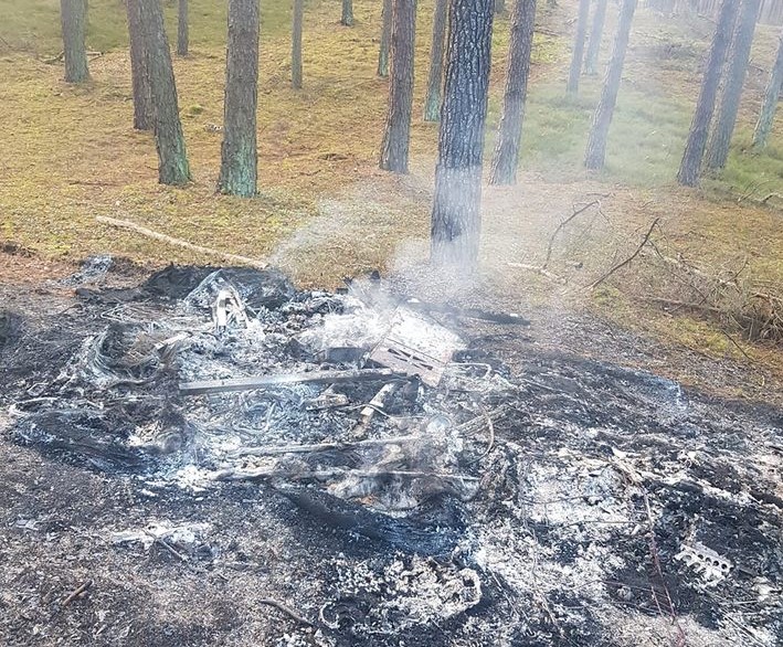pożar las sieraków - Roman Rabcewicz - Facebook