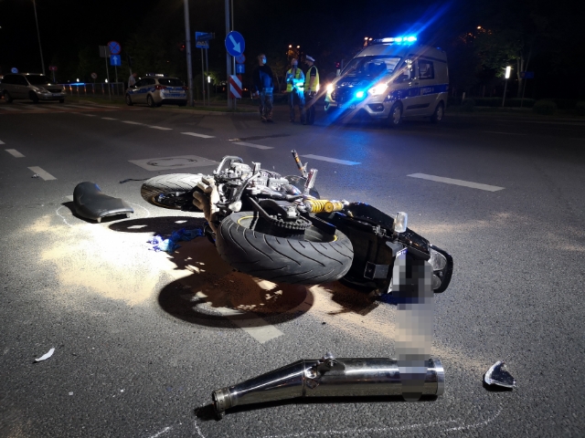 śmiertelny wypadek leszno motocyklista  - KMP Leszno