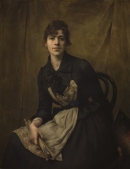 Autoportret z paletą / Anna Bilińska-Bohdanowicz