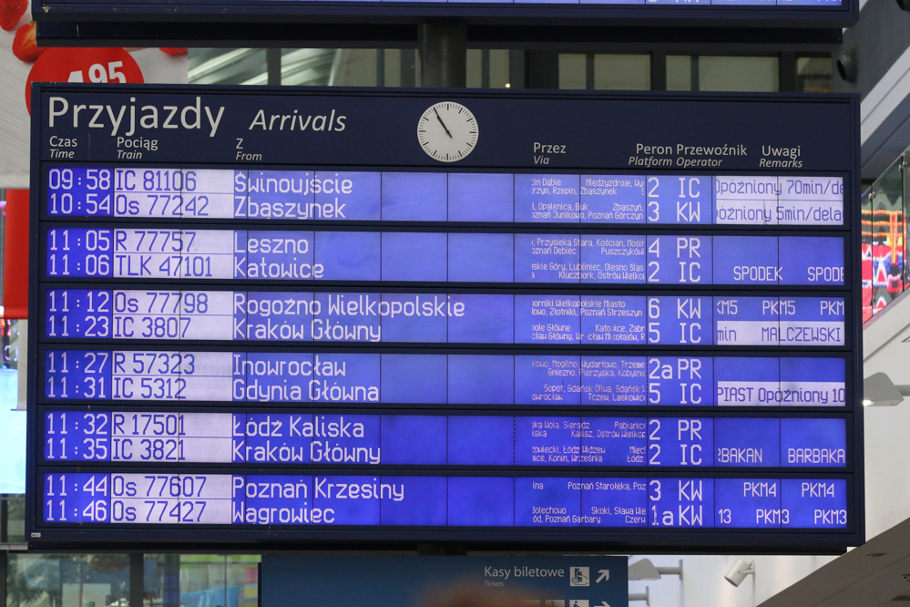 kolej pociąg poznan główny intercity dworzec poznań - Leon Bielewicz