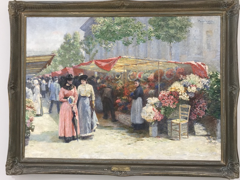 Józef Pankiewicz - Targ na kwiaty przed kościołem La Madeleine w Paryżu - Sandra Soluk