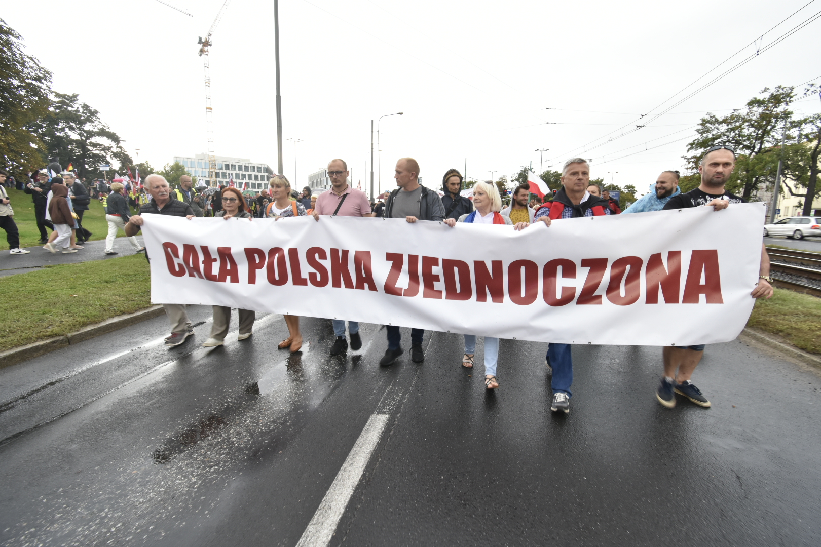 protest manifestacja antyszczepionkowcy - Wojtek Wardejn - Radio Poznań