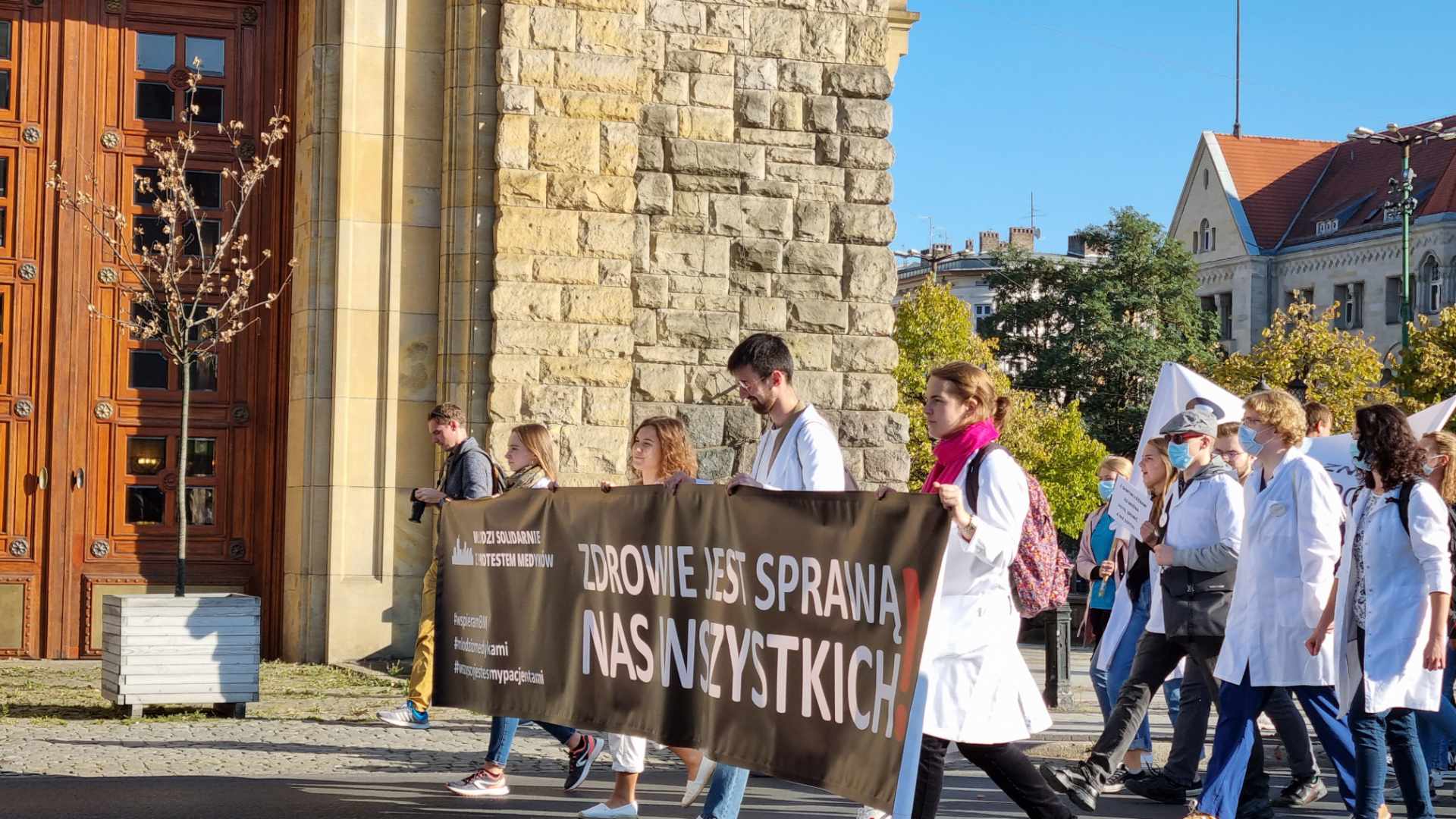 marsz studentów kierunków medycznych - Magdalena Konieczna 