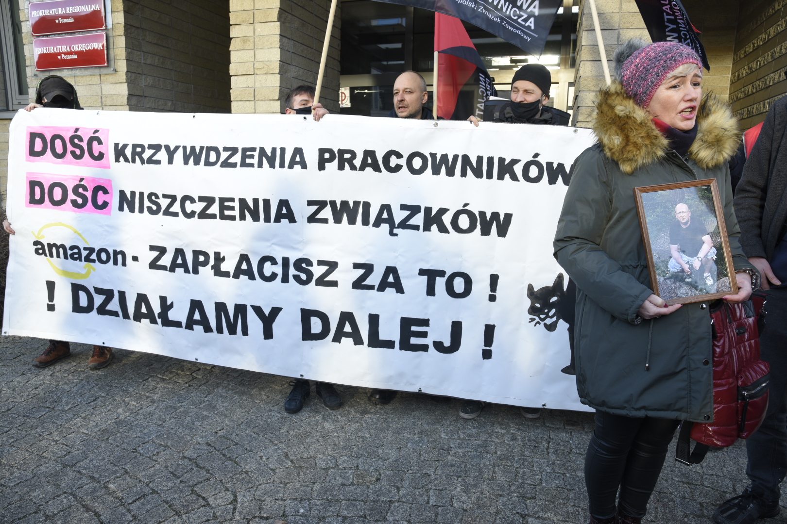 inicjatywa pracownicza amazon protest beata dziamska - Wojtek Wardejn - Radio Poznań