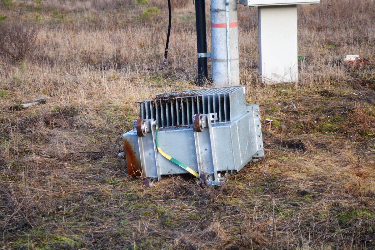 chcieli ukraść transformator piła  - KPP Złotów