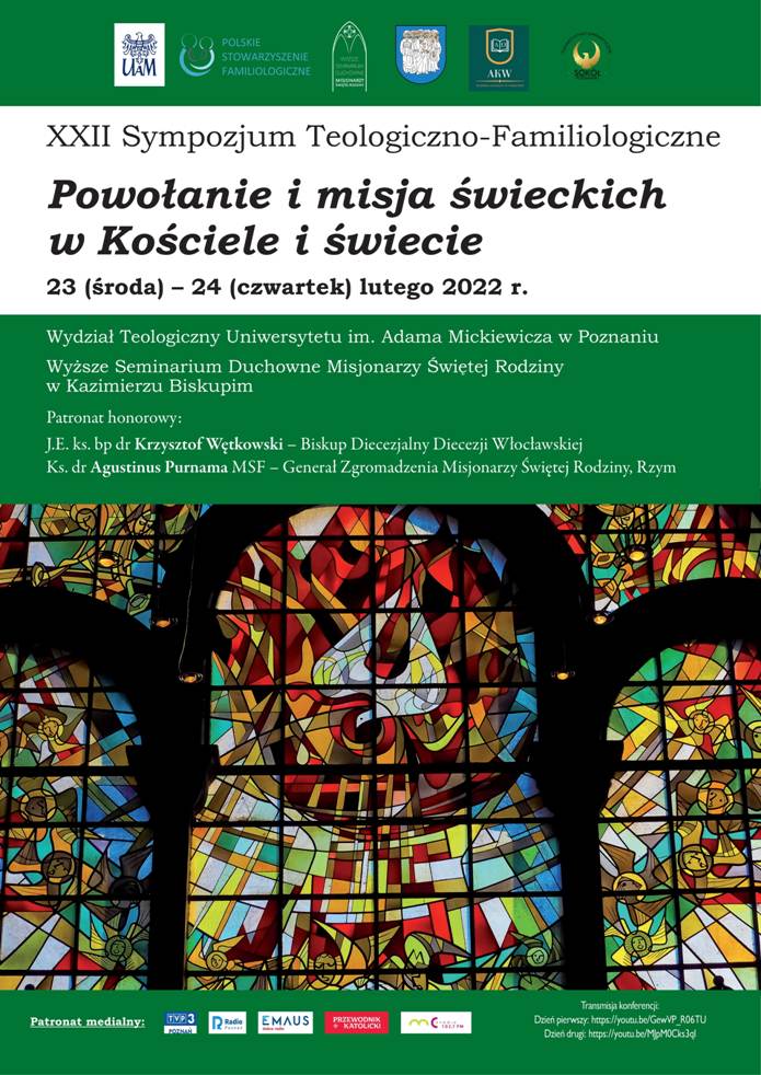 Powołanie i misja świeckich w Kościele i świecie 2022 - Organizator