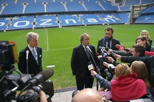 Michel Platini w Poznaniu - Euro Poznań 2012