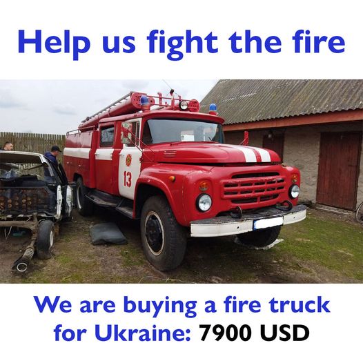 wóz strażącki ukraina - Organizator zbiórki
