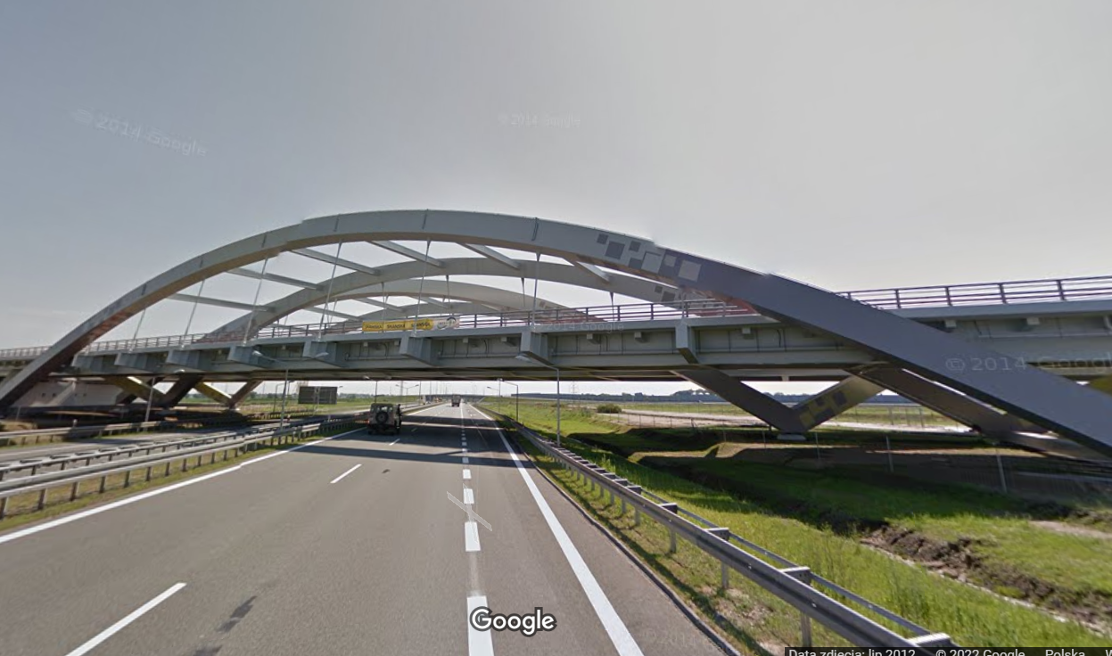 s11 wiadukt nad A1 - Google Maps
