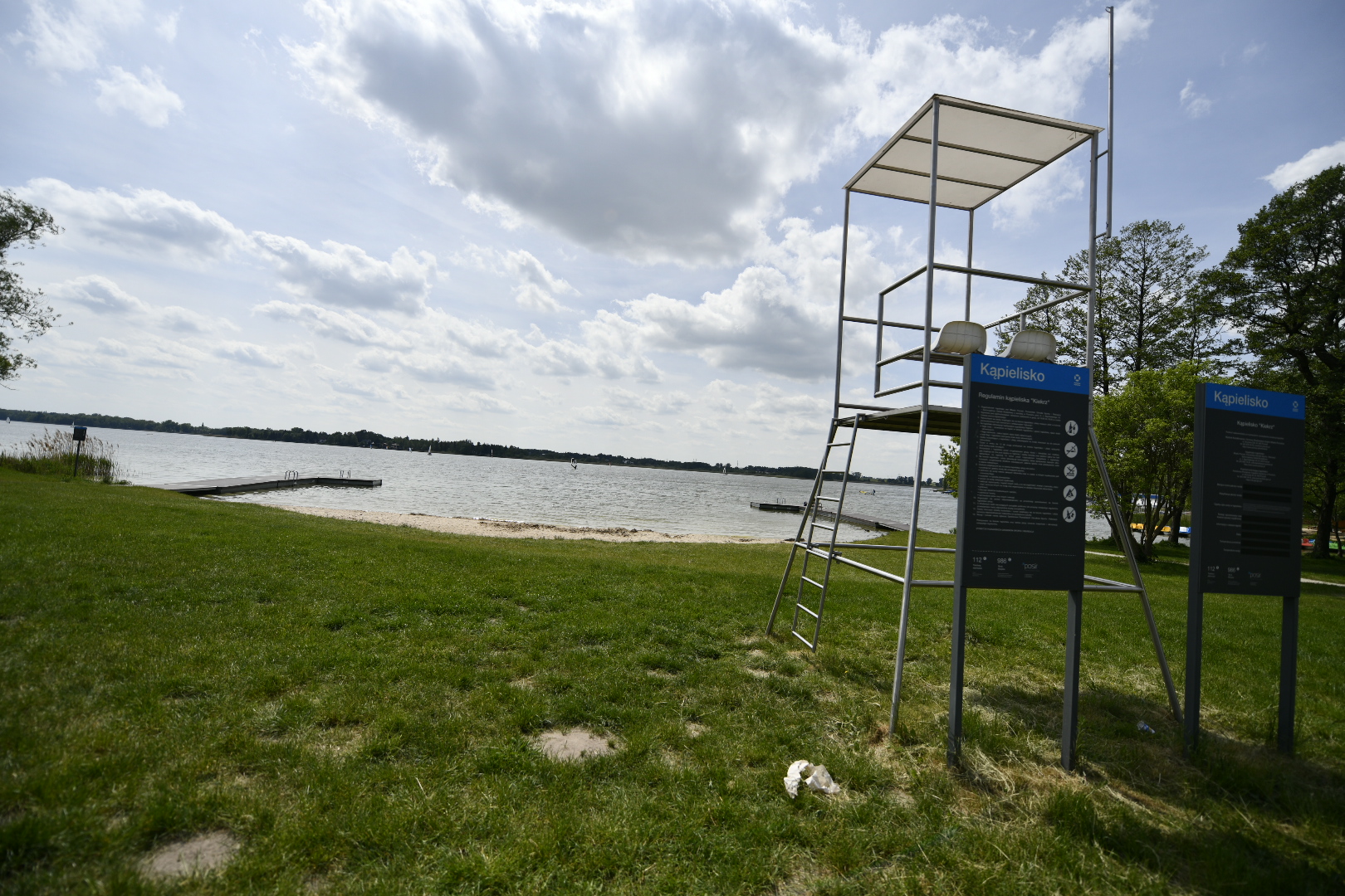 kąpielisko jezioro kiekrz plaża woda ratownicy - Wojtek Wardejn - Radio Poznań