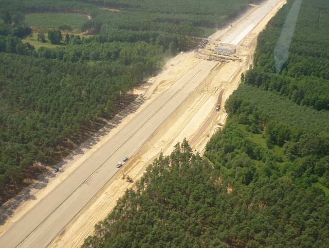 Autostrada A2 w budowie - z góry - Krzysztof Sadowski