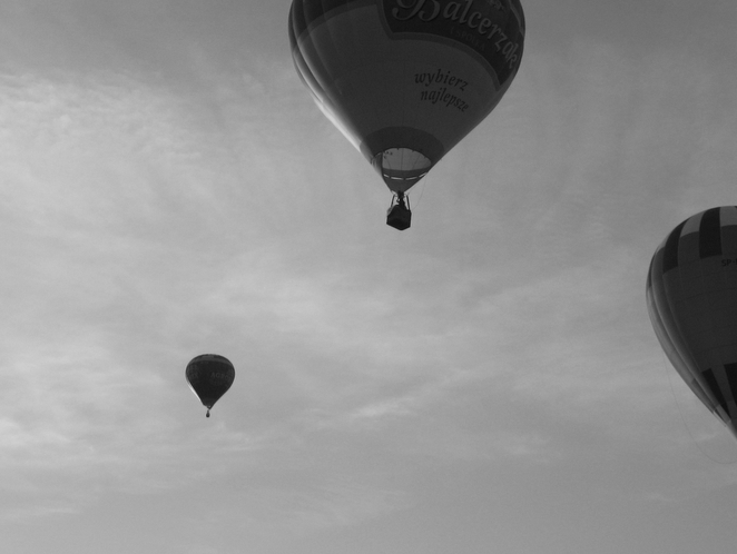 Balony biało-czarne