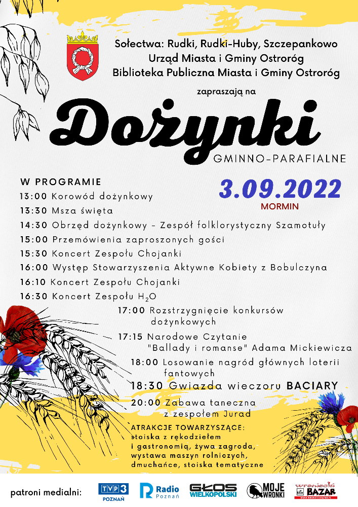 Dożynki w Ostrorogu 2022 - Organizator