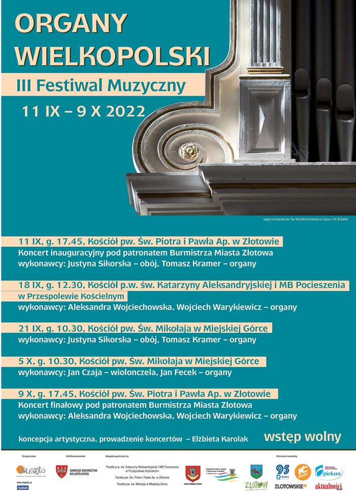 Festiwal Muzyczny Organy Wielkopolski 2022 - Organizator