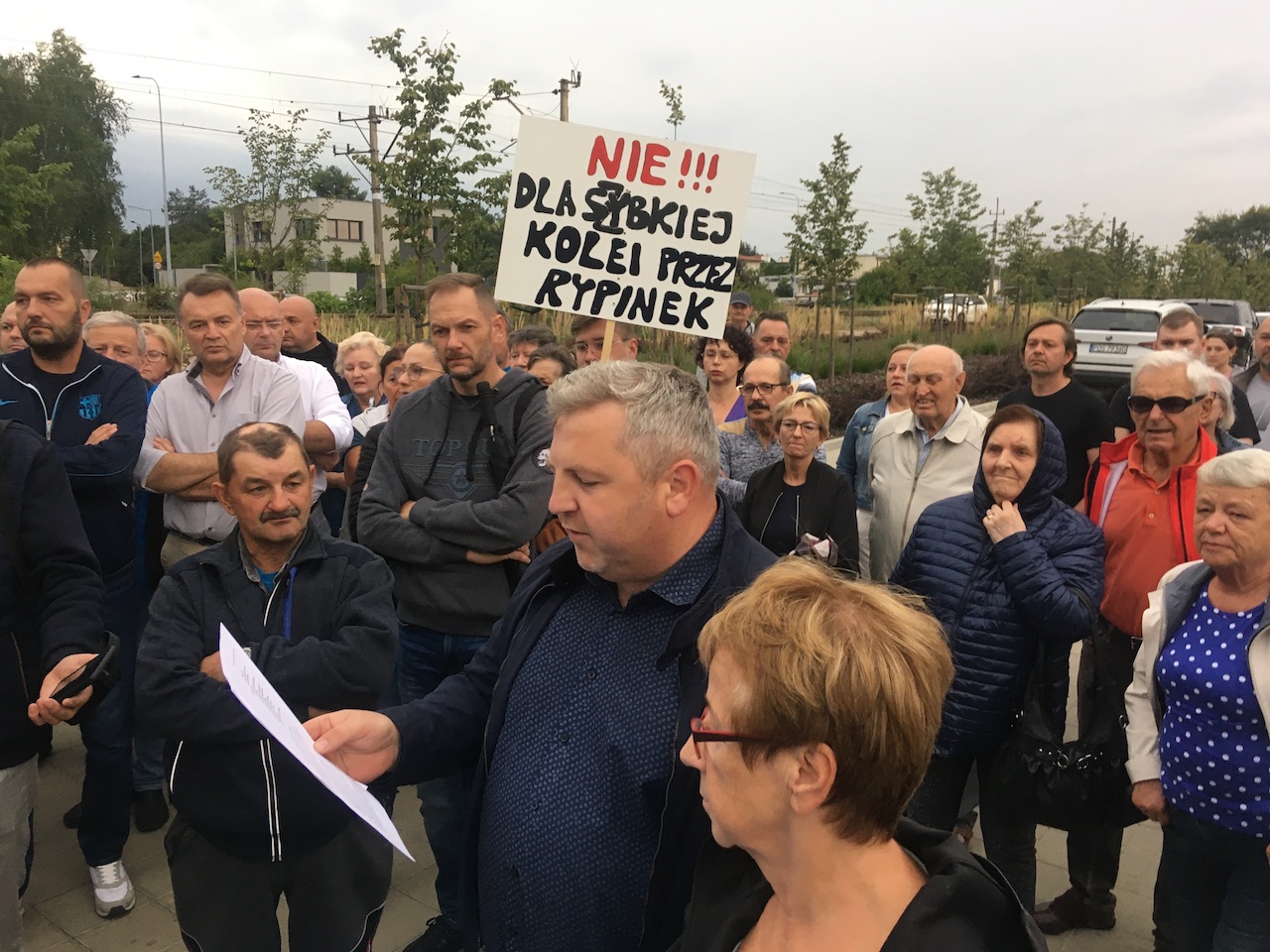 rypinek protest szybka kolej - Danuta Synkiewicz - Radio Poznań