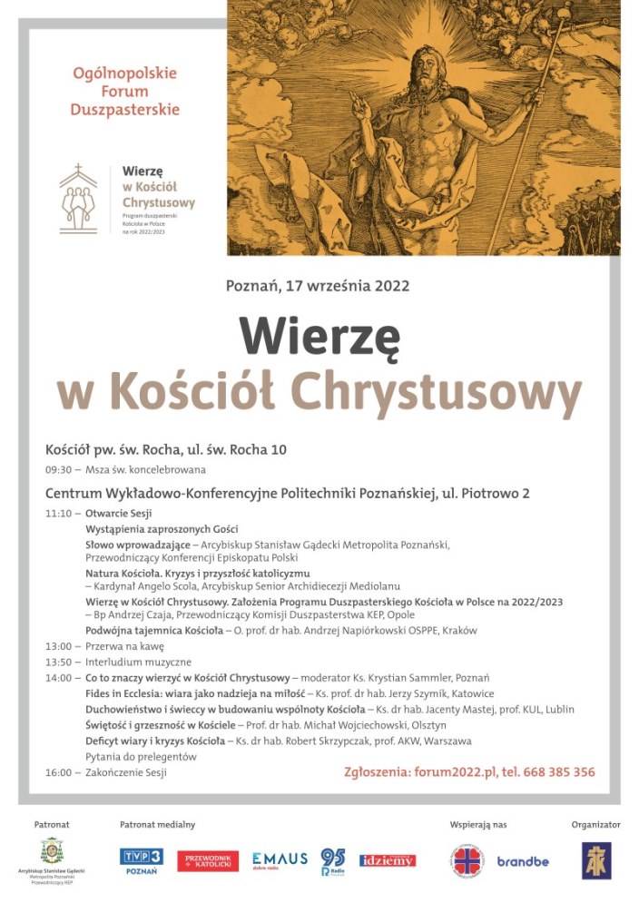 Ogólnopolskie Forum Duszpasterskie 2022 - Organizator