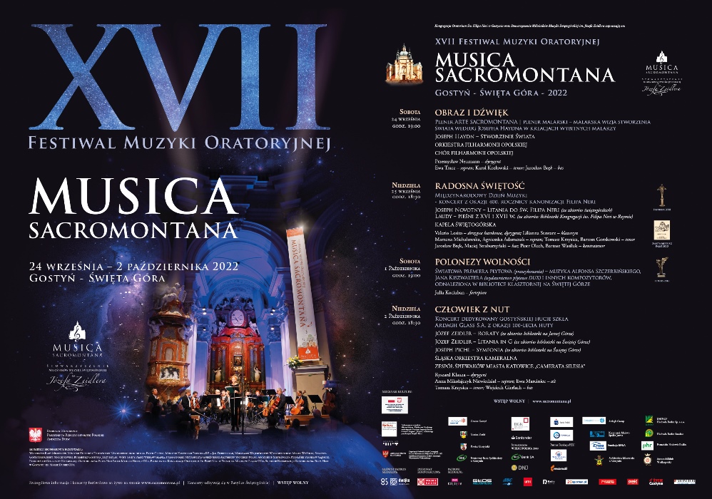 XVII Festiwal Muzyki Oratoryjnej Musica Sacromontana 2022 - Organizator