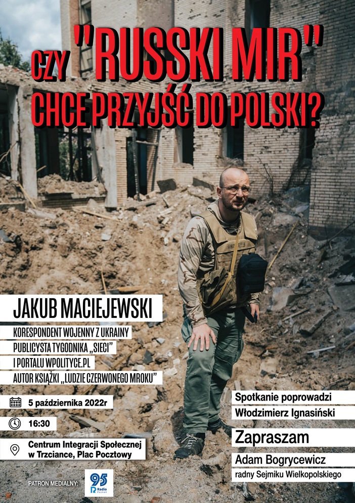 Spotkania z publicystą Jakubem Maciejewskim 2022 - Organizator
