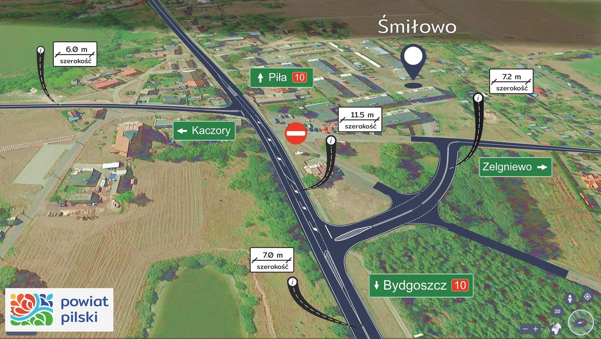 remont skrzyżowania drogi krajowej nr 10 - Powiat Piła
