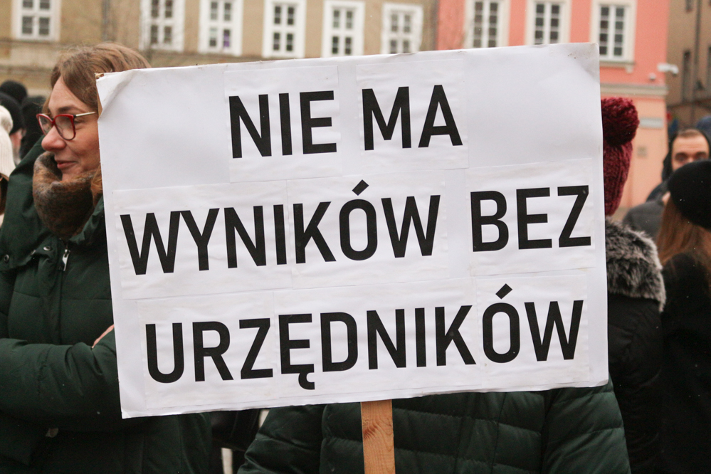 protest poznańskich urzędników - Leon Bielewicz  - Radio Poznań