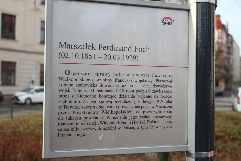 skwer focha rozejm w trewirze 104 lata temu zakończyło się Powstanie Wielkopolskie - Leon Bielewicz  - Radio Poznań