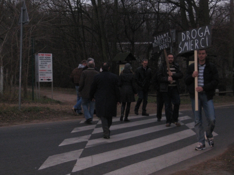 Protest mieszkańców ul. Biskupińskiej - Aleksandra Włodarczyk