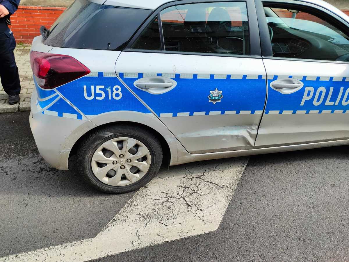 pijana uderzyła w radiowóz - KPP Kościan