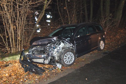 Wieczorny wypadek w Zdunach - Policja/Poznań
